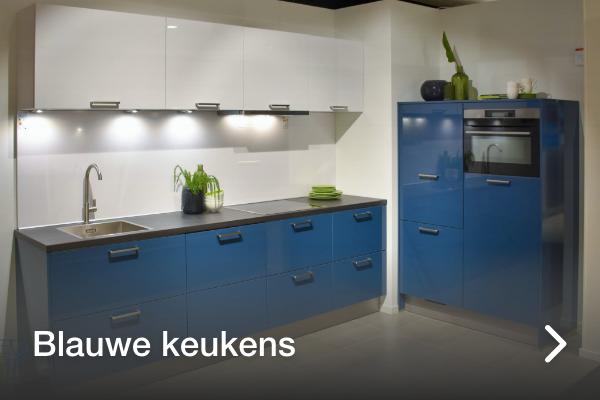 Blauwe keuken